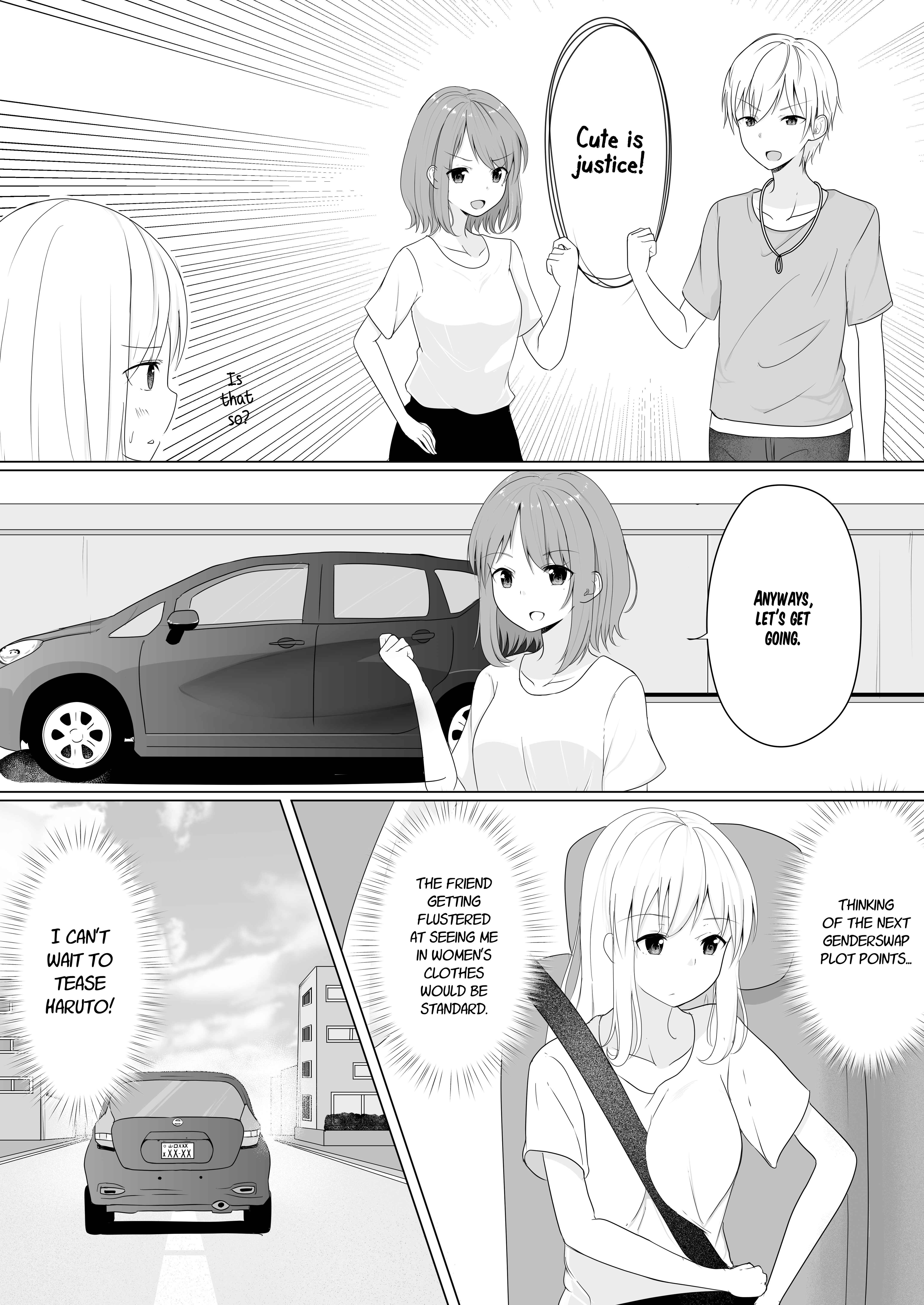 A Boy Who Loves Genderswap Got Genderswapped, so He Acts Out His Ideal Genderswap Girl Chapter 3 page 2