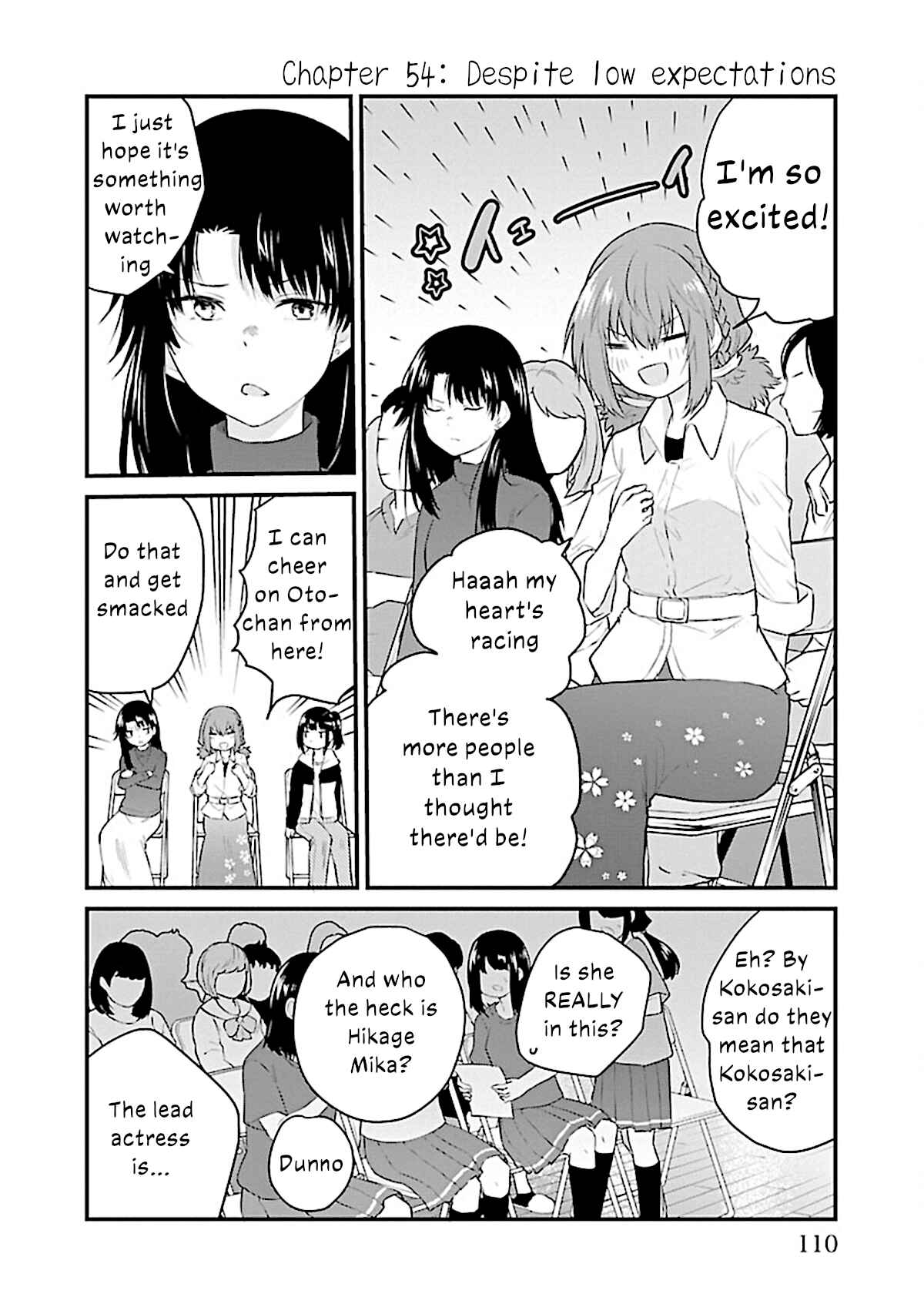 A Girl Who Can't Speak Thinks "She Is Too Kind." Chapter 54 page 1