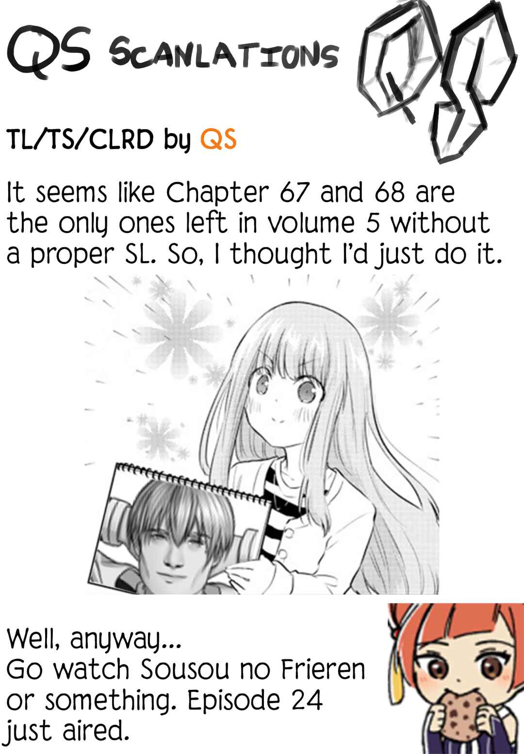 A Girl Who Can't Speak Thinks "She Is Too Kind." Chapter 67 page 8