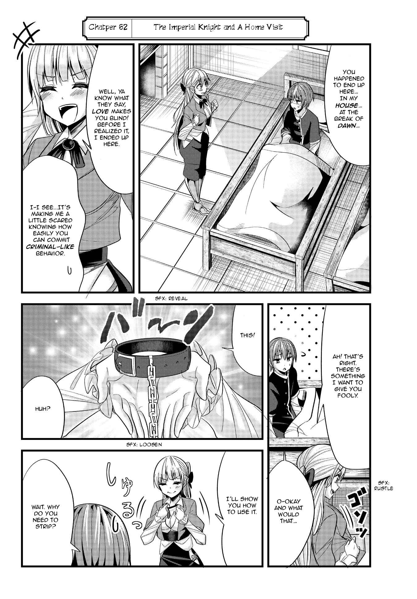 A Story About Treating a Female Knight, Who Has Never Been Treated as a Woman, as a Woman Chapter 62 page 1
