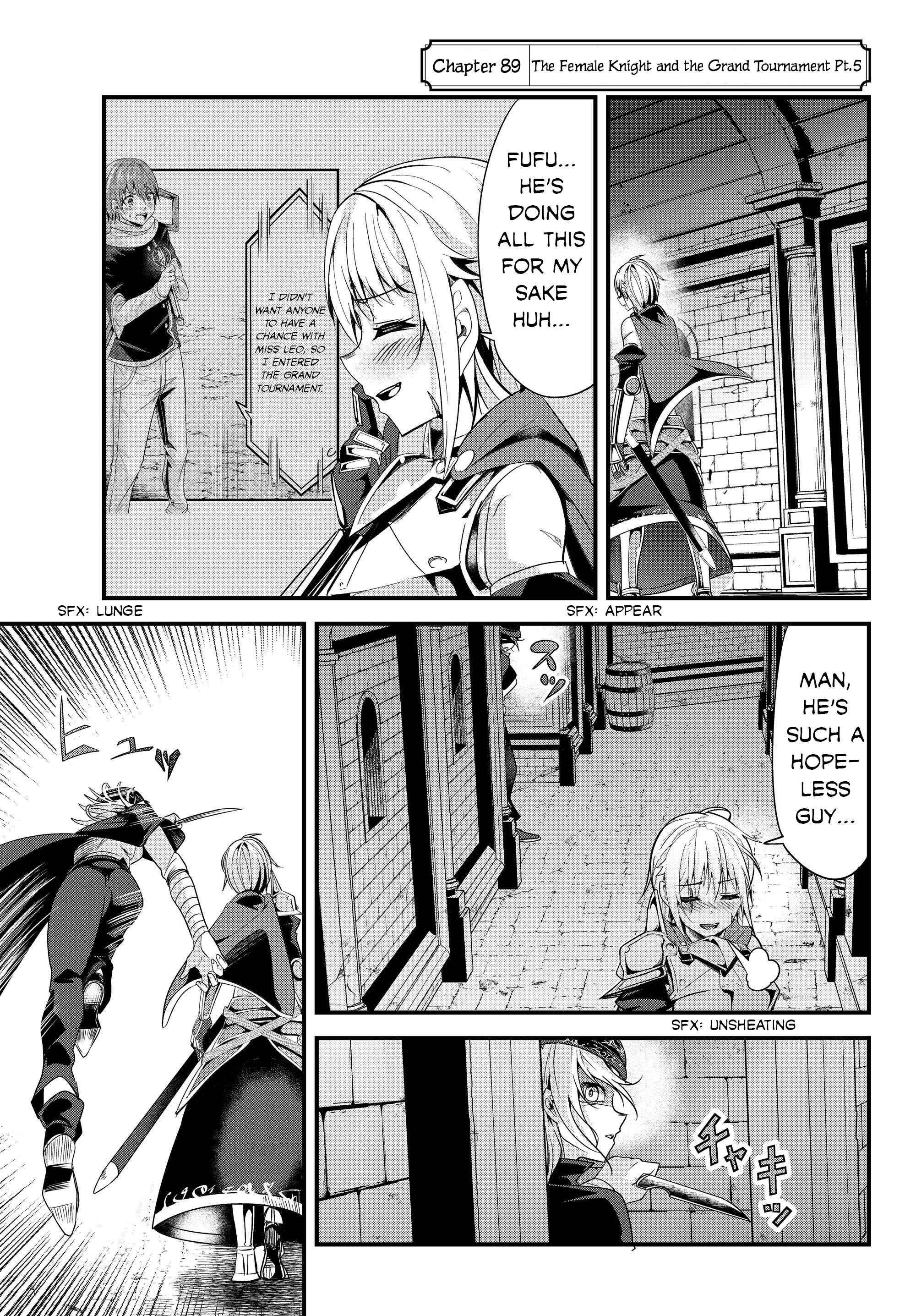 A Story About Treating a Female Knight, Who Has Never Been Treated as a Woman, as a Woman Chapter 89 page 0