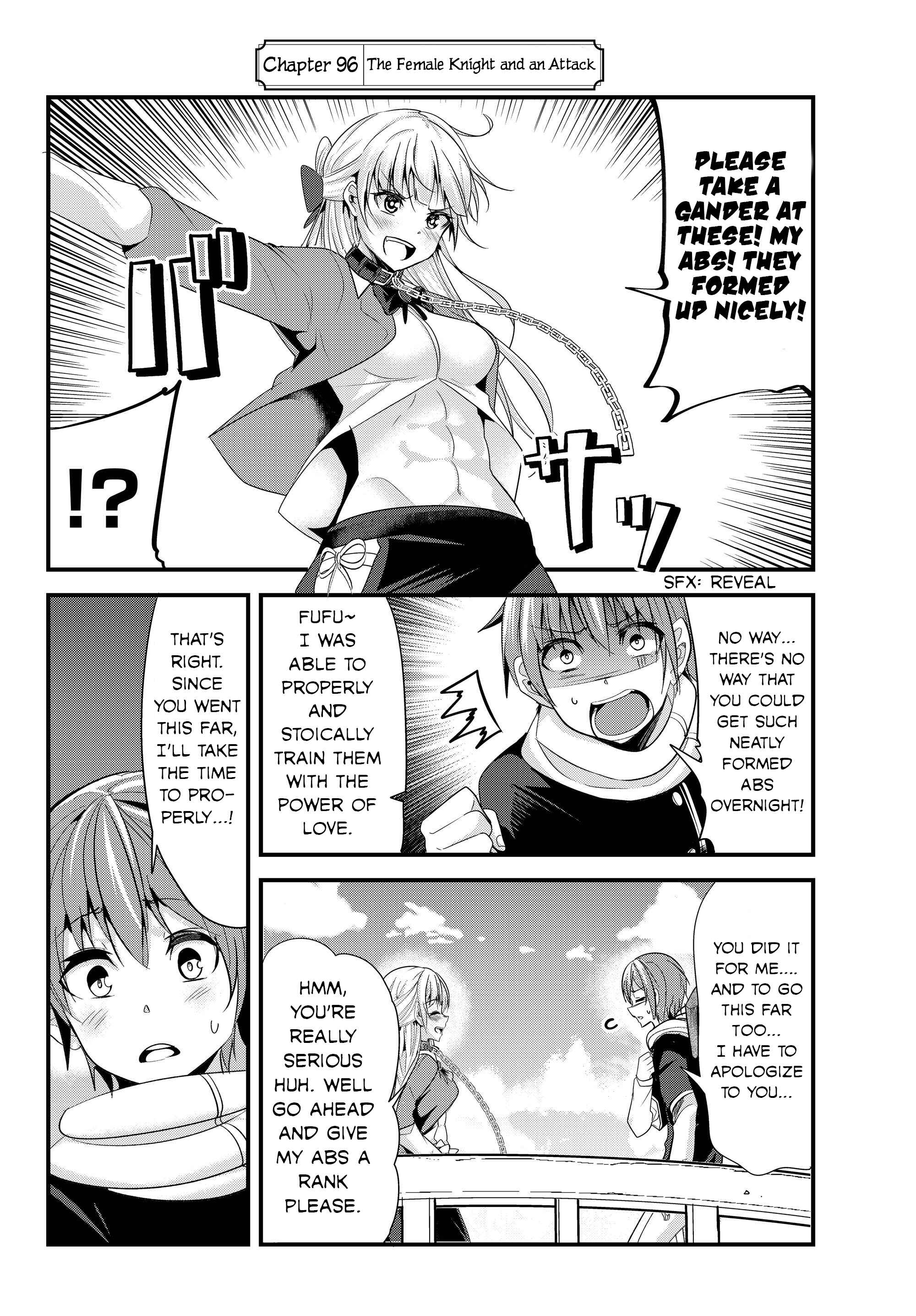 A Story About Treating a Female Knight, Who Has Never Been Treated as a Woman, as a Woman Chapter 96 page 1