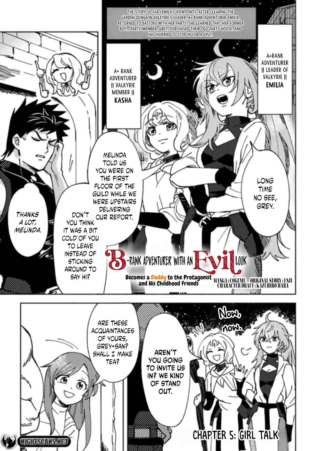 Akuninzura Shita B-kyuu Boukensha – Shujinkou to Sono Osananajimi-tachi no Papa ni Naru Chapter 5.1 page 1