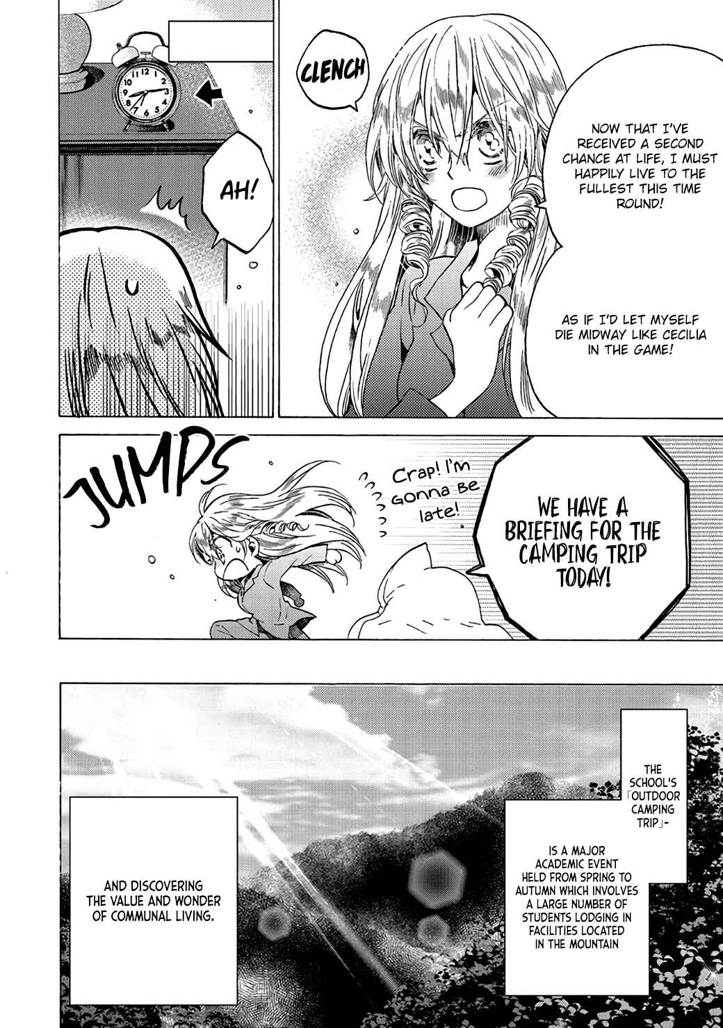 Akuyaku Reijou, Cecilia Sylvie wa Shinitakunai no de Dansou suru koto ni shita Chapter 3.3 page 1