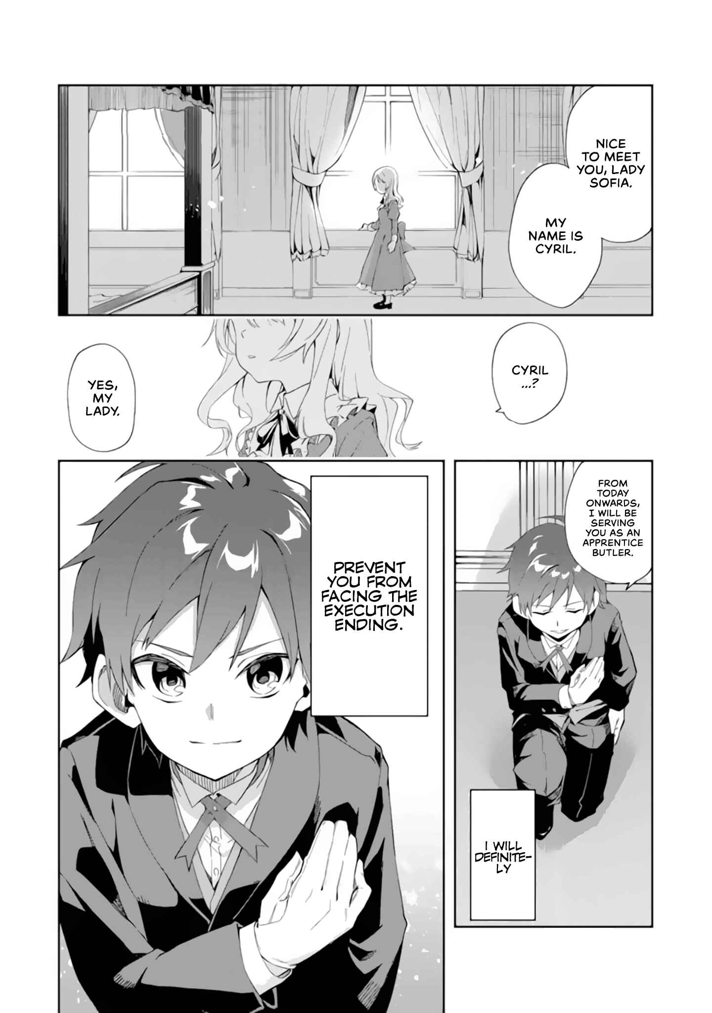 Akuyaku Reijou no Shitsuji-sama: Hametsu Flag wa Ore ga Tsubusasete Itadakimasu Chapter 1.1 page 1