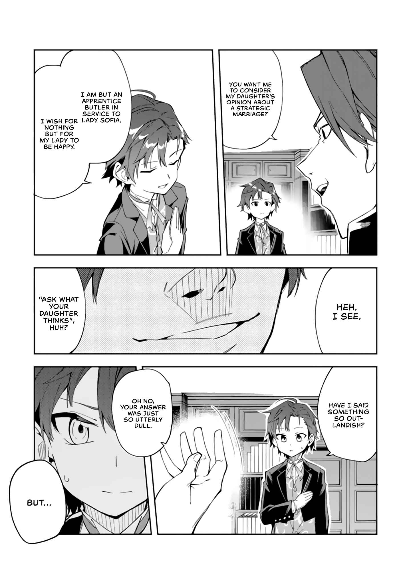 Akuyaku Reijou no Shitsuji-sama: Hametsu Flag wa Ore ga Tsubusasete Itadakimasu Chapter 2.1 page 13