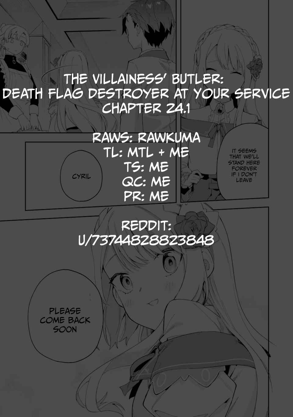 Akuyaku Reijou no Shitsuji-sama: Hametsu Flag wa Ore ga Tsubusasete Itadakimasu Chapter 24.1 page 17