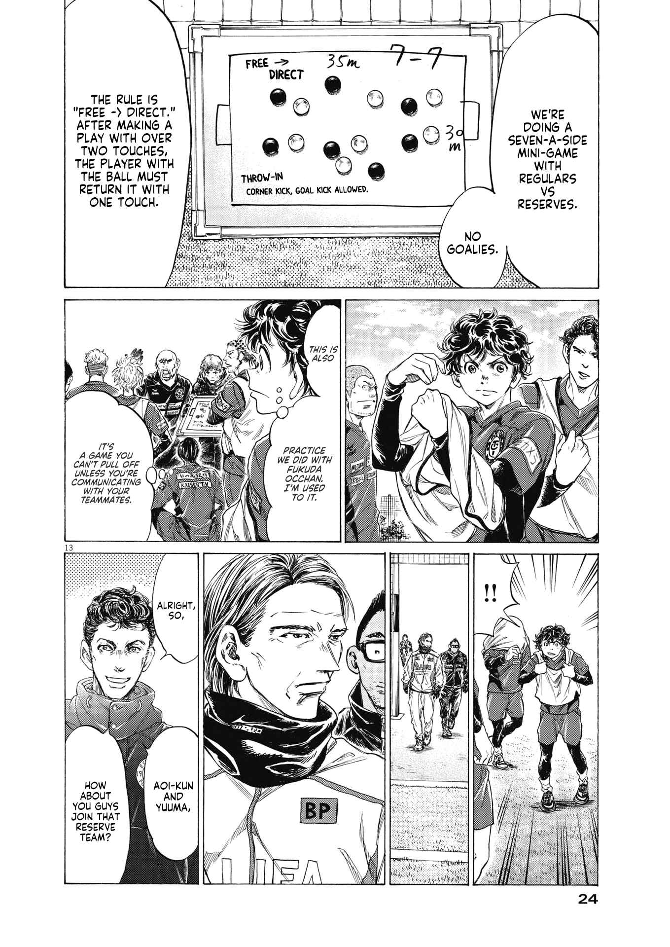 Ao Ashi Chapter 285 page 15