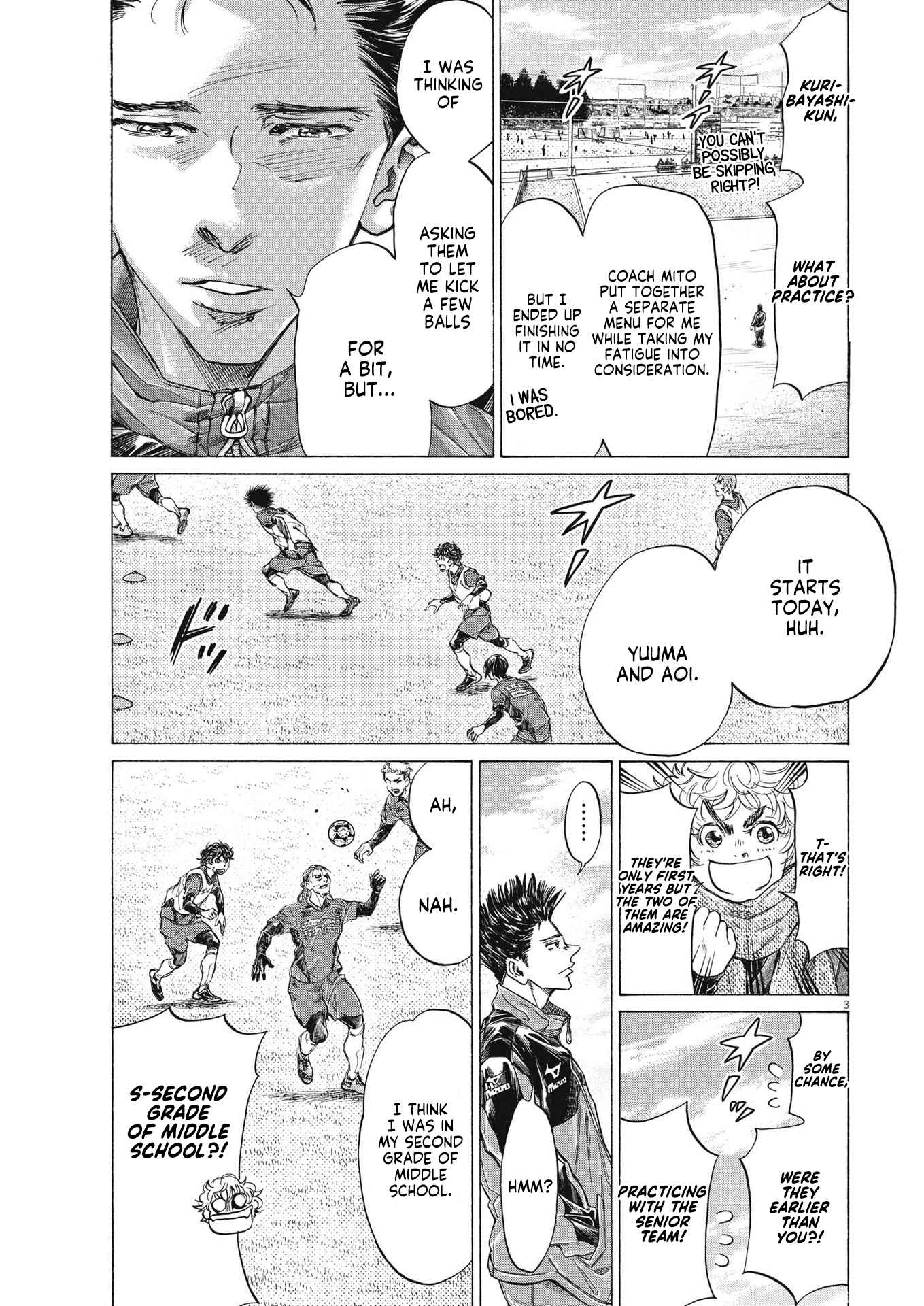 Ao Ashi Chapter 286 page 3