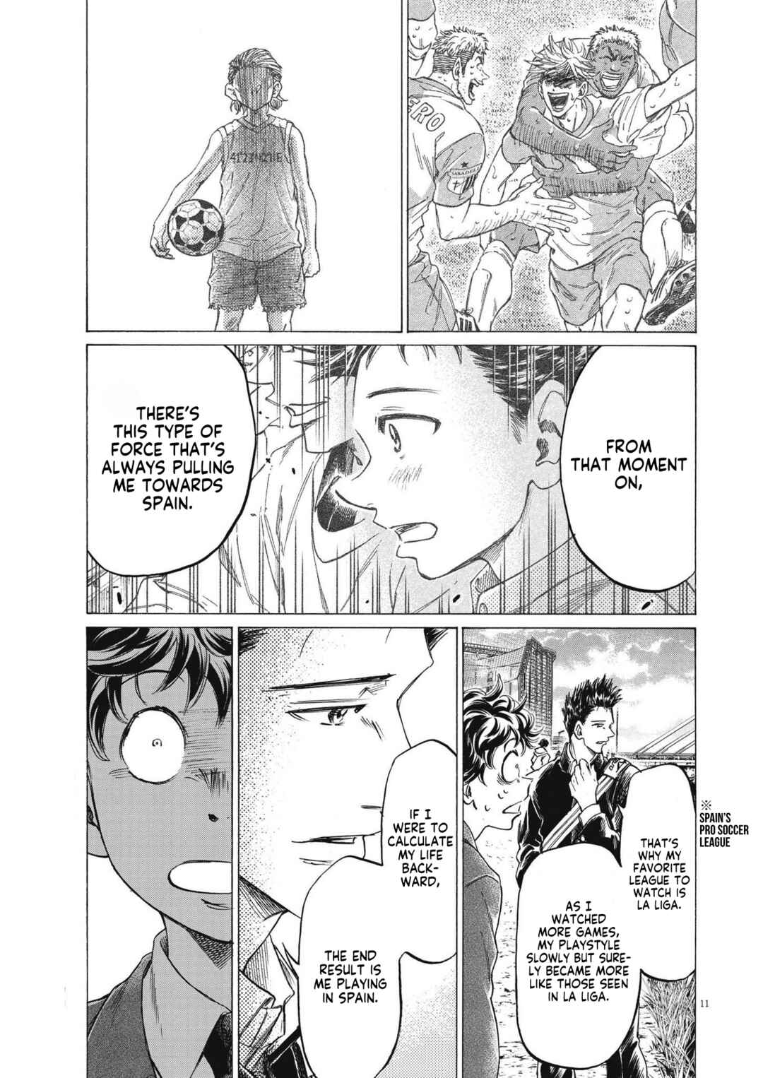 Ao Ashi Chapter 298 page 11