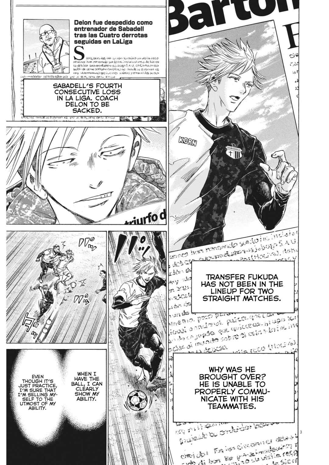 Ao Ashi Chapter 318 page 3