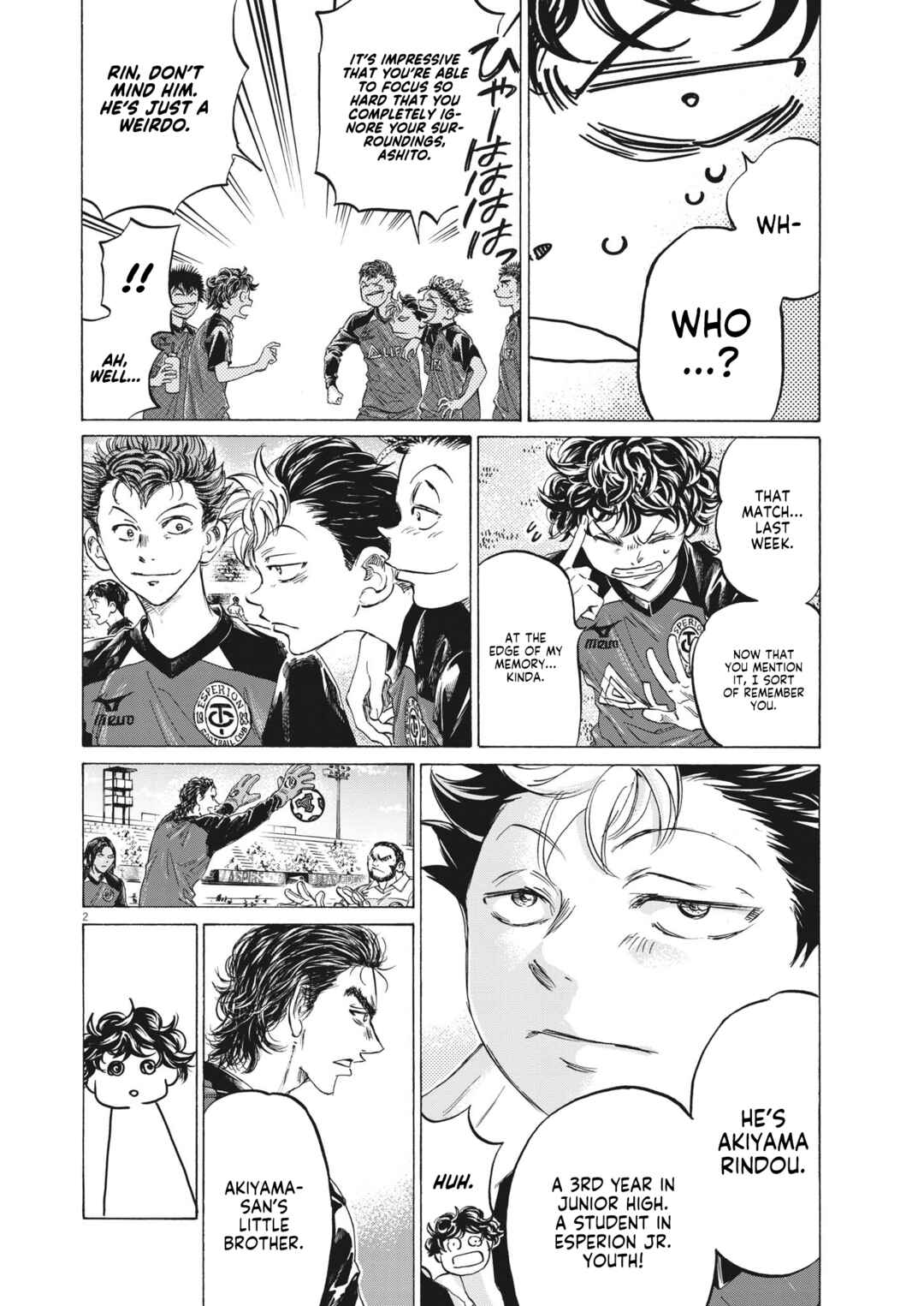 Ao Ashi Chapter 347 page 2