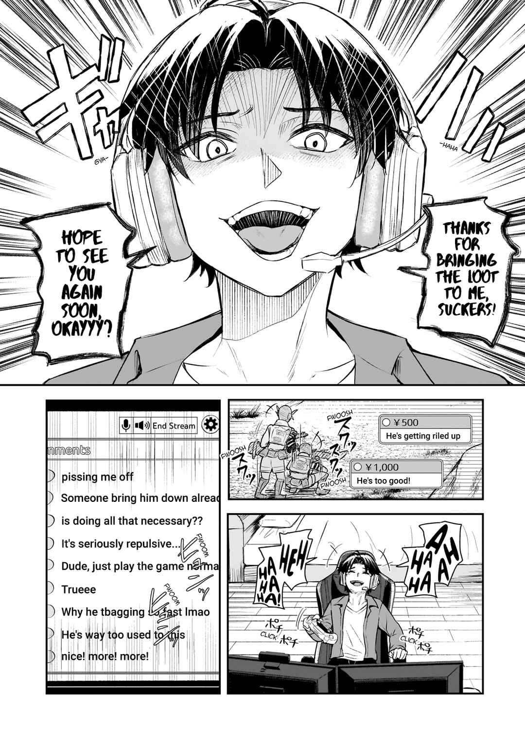 Aorikei Game Haishinsha (20-sai), Haishin no Kiri Wasure ni Yori Ii Hito Bare Suru. Chapter 1 page 1