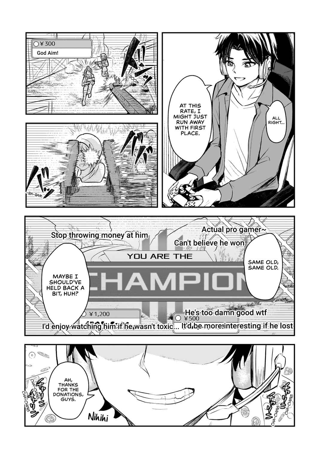 Aorikei Game Haishinsha (20-sai), Haishin no Kiri Wasure ni Yori Ii Hito Bare Suru. Chapter 1 page 2