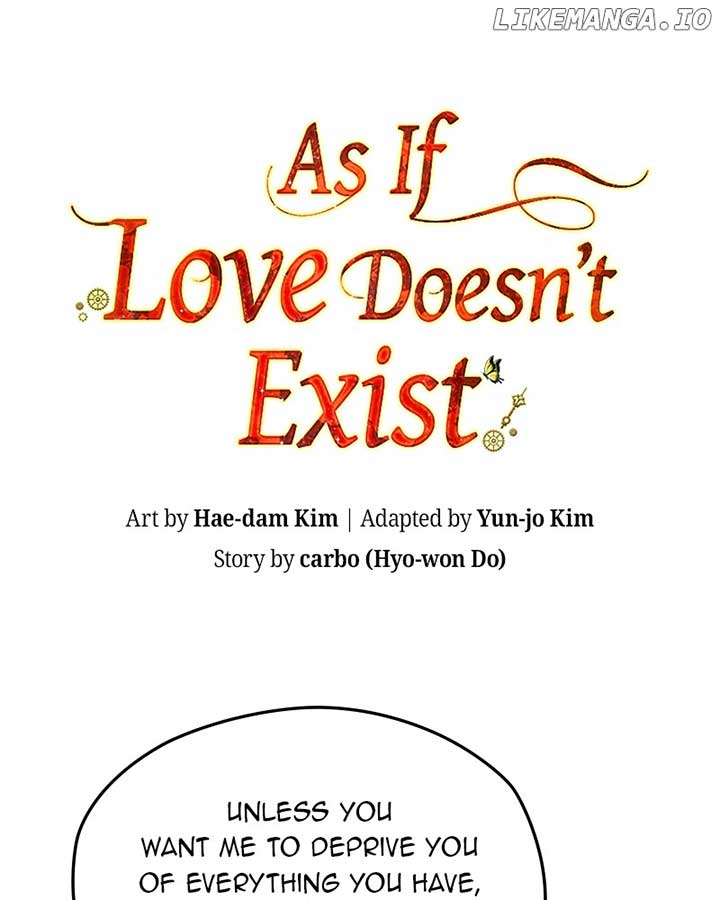 As If Love Doesn’t Exist Chapter 74 page 0