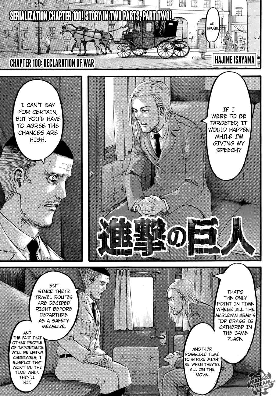 Attack on Titan Chapter 100 page 2