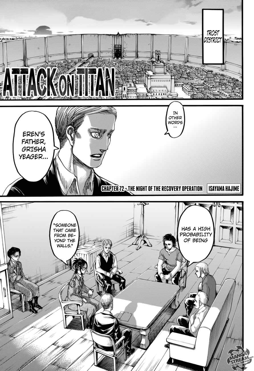 Attack on Titan Chapter 72 page 1
