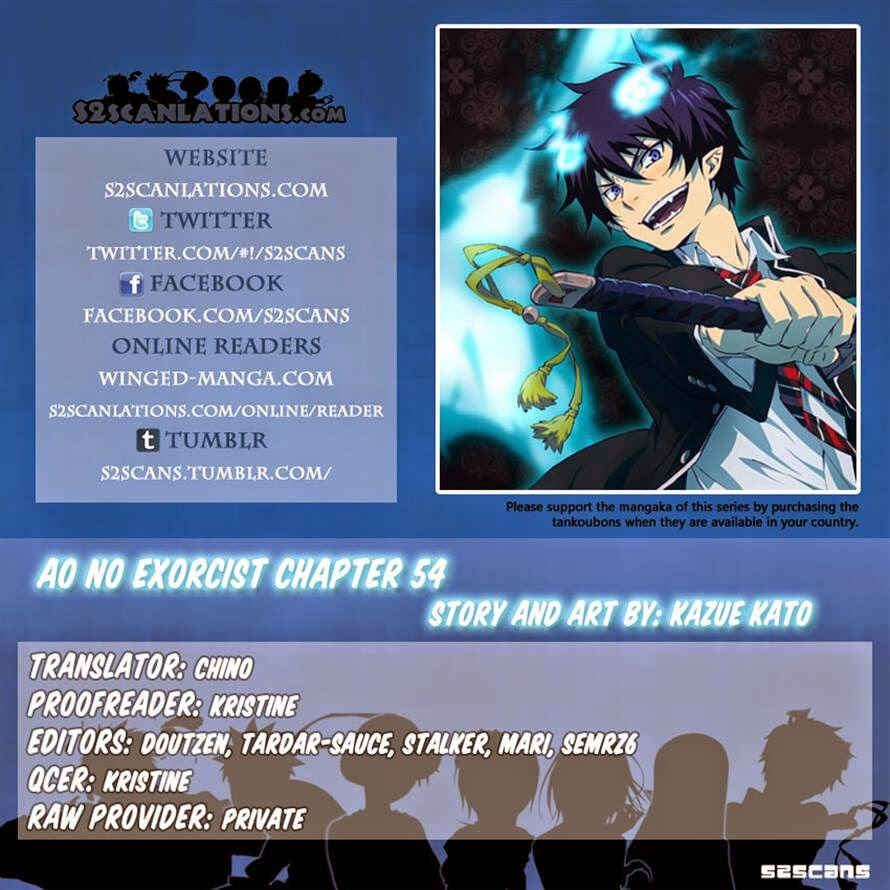 Blue Exorcist Chapter 54 page 0