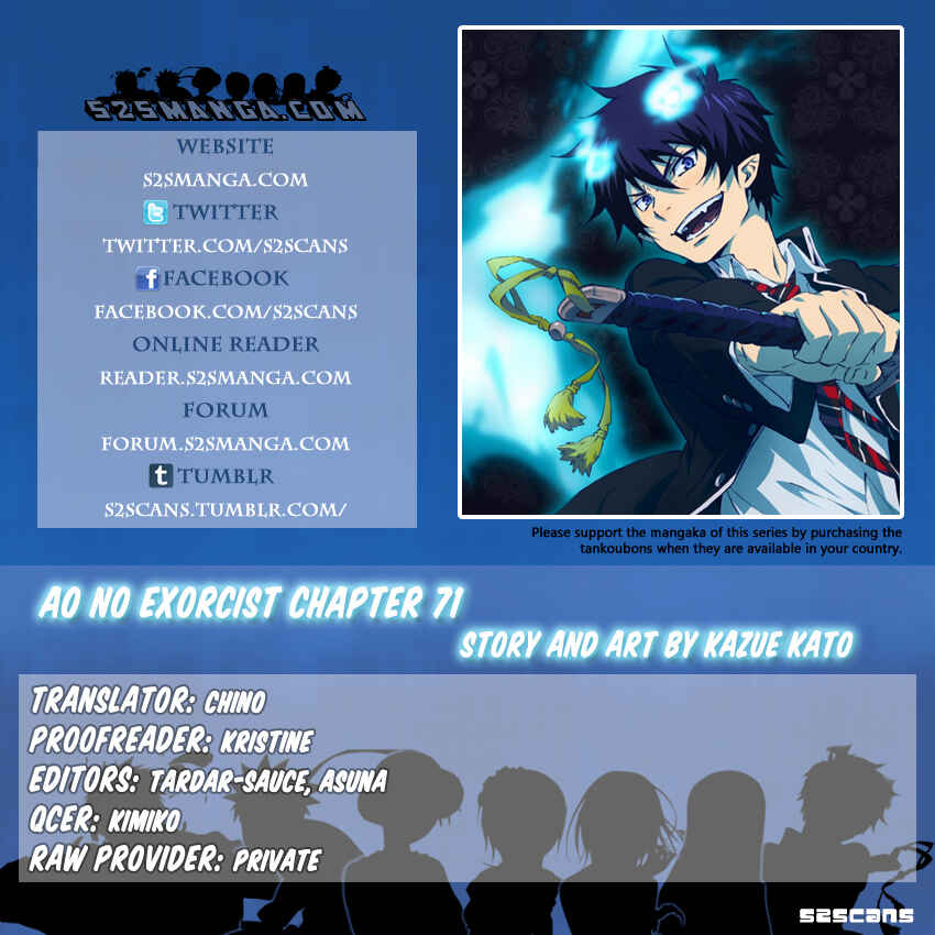 Blue Exorcist Chapter 71 page 0