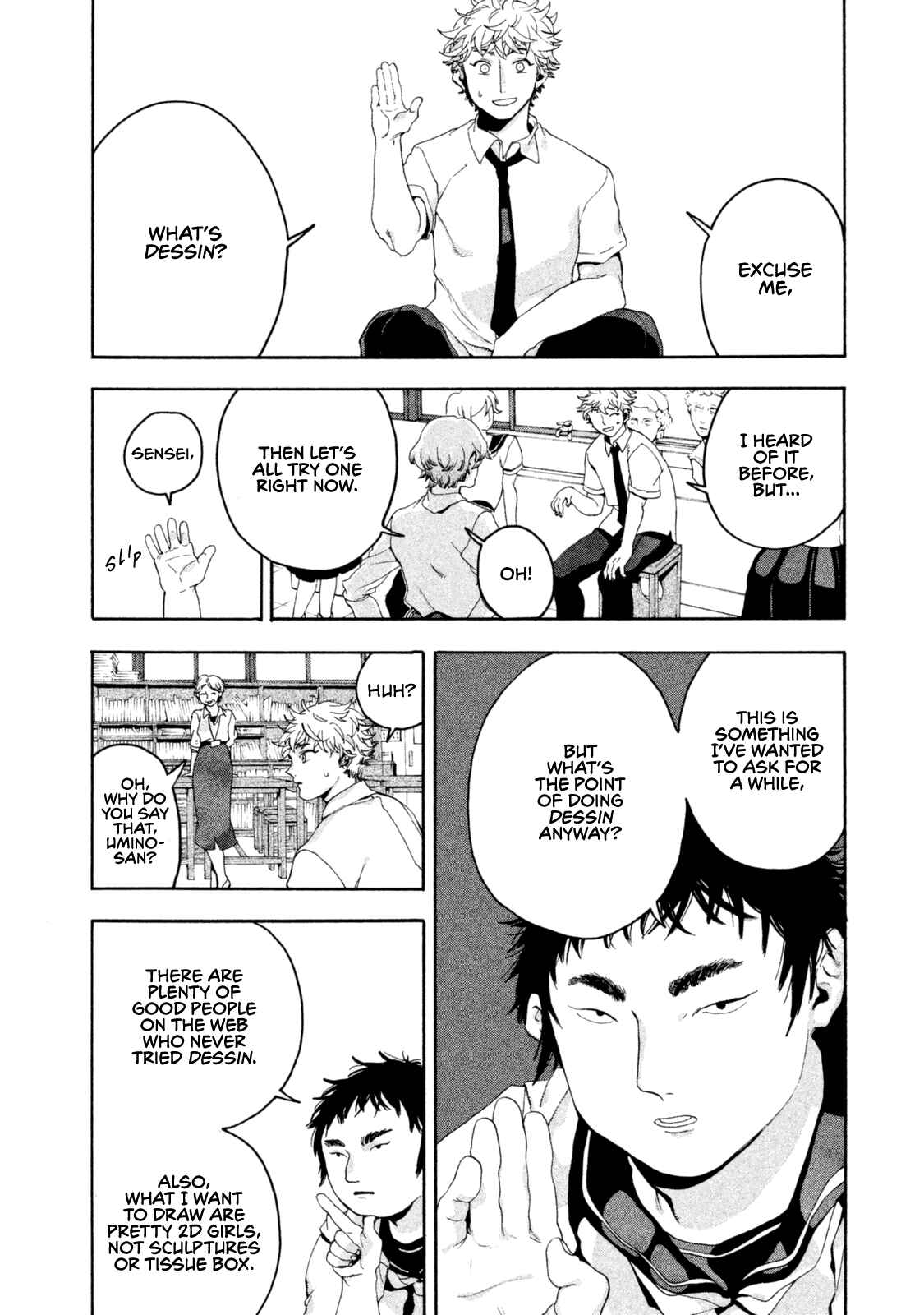 Blue Period Chapter 3 page 9