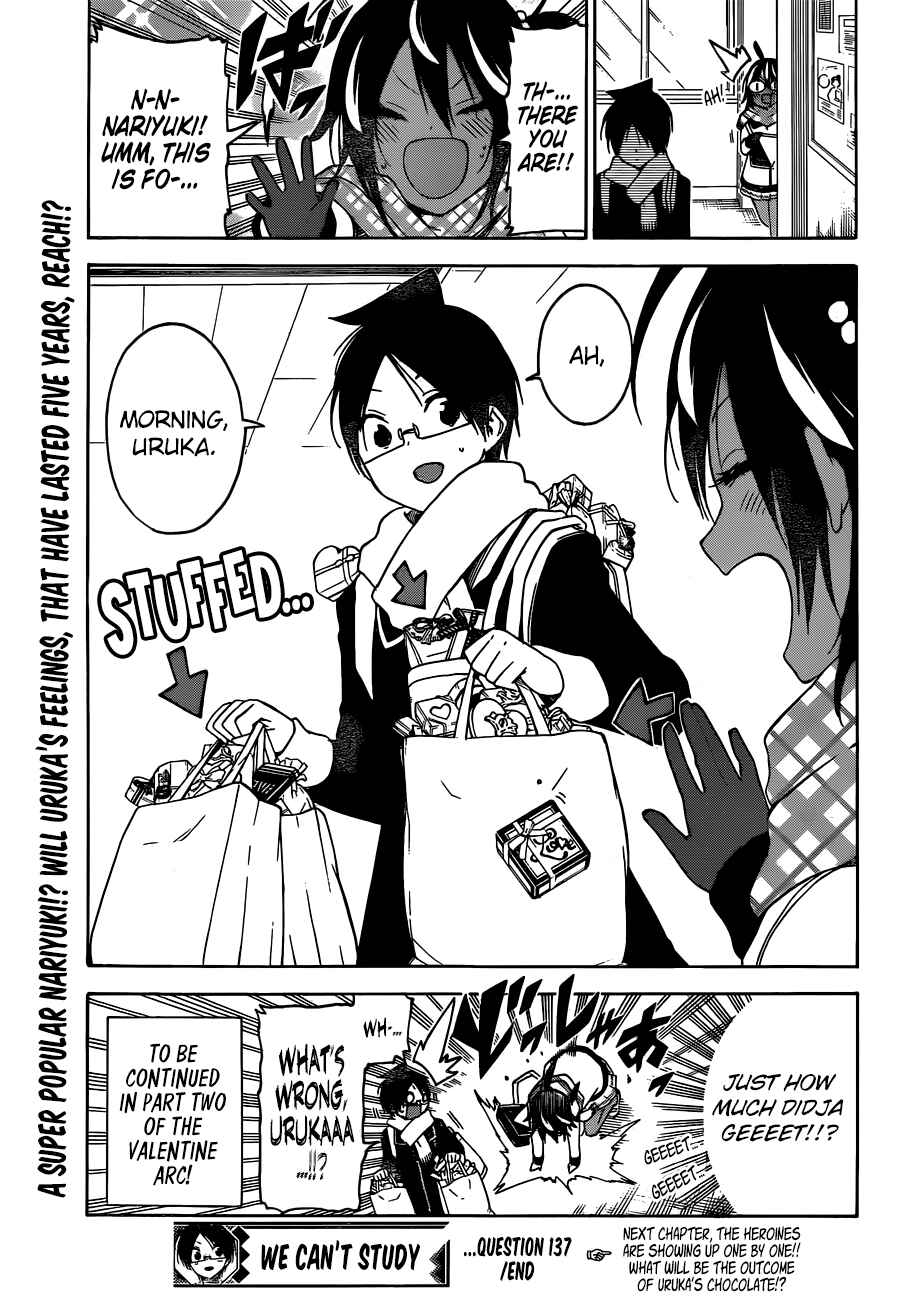 Bokutachi wa Benkyou ga Dekinai Chapter 137 page 19