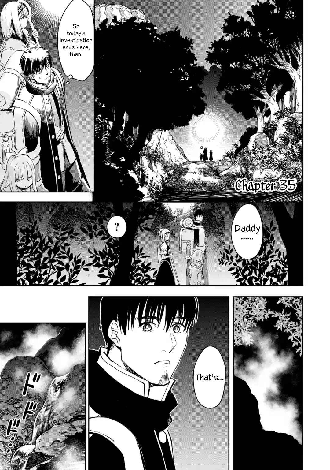 Boukensha License o Hakudatsu Sareta Ossan Dakedo, Manamusume ga Dekita no de Nonbiri Jinsei o Ouka Suru Chapter 35 page 0