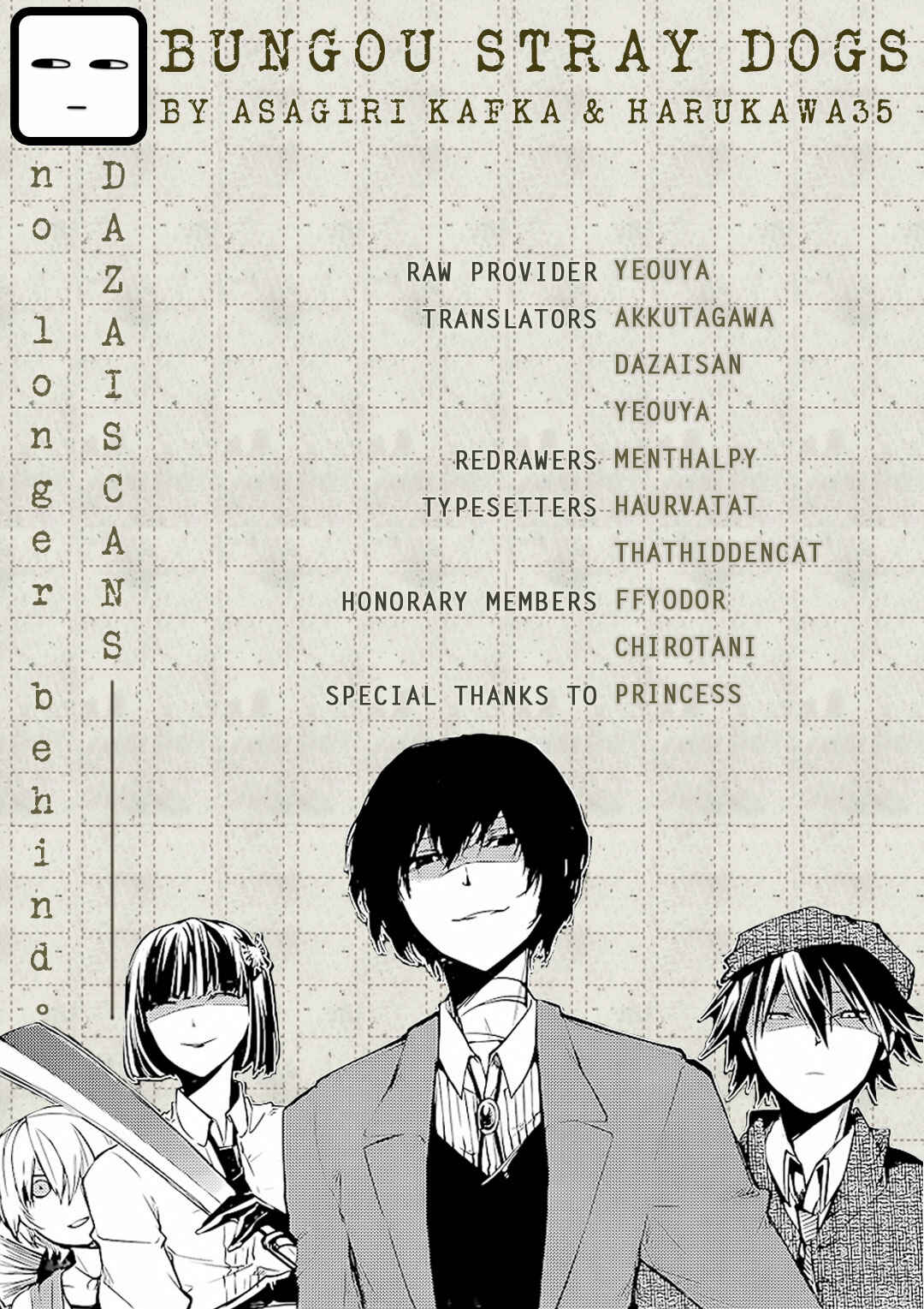 Bungou Stray Dogs Chapter 60 page 0