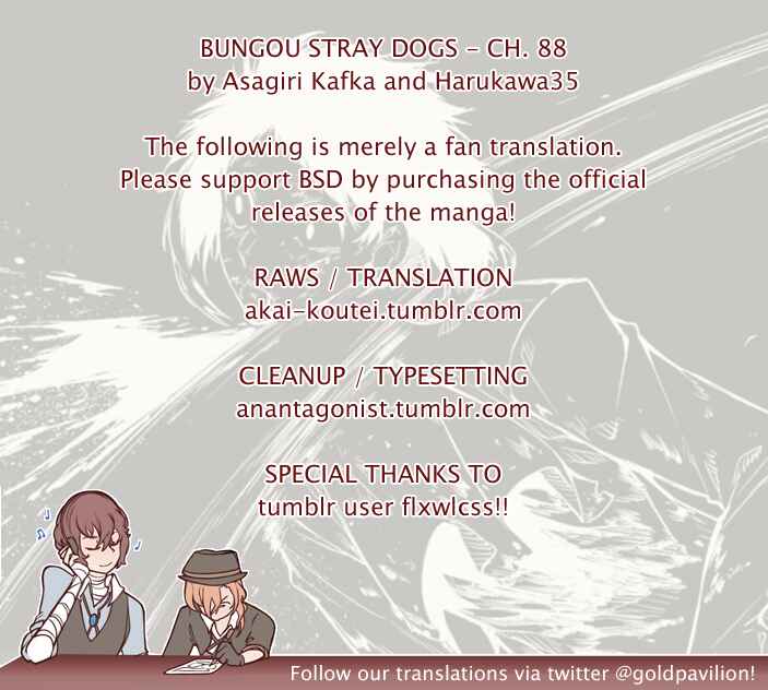 Bungou Stray Dogs Chapter 88 page 0