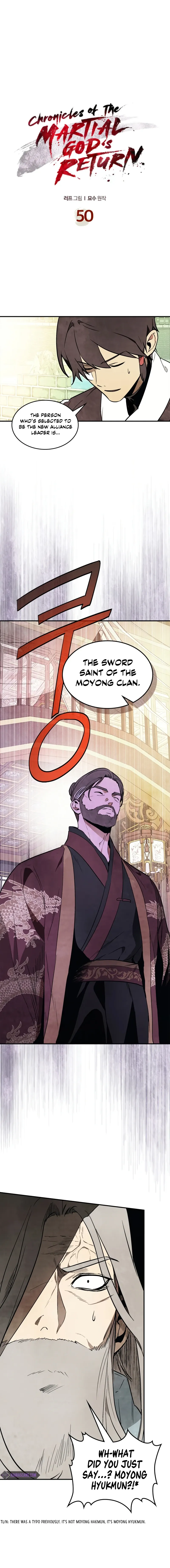Chronicles Of The Martial God's Return Chapter 50 page 1