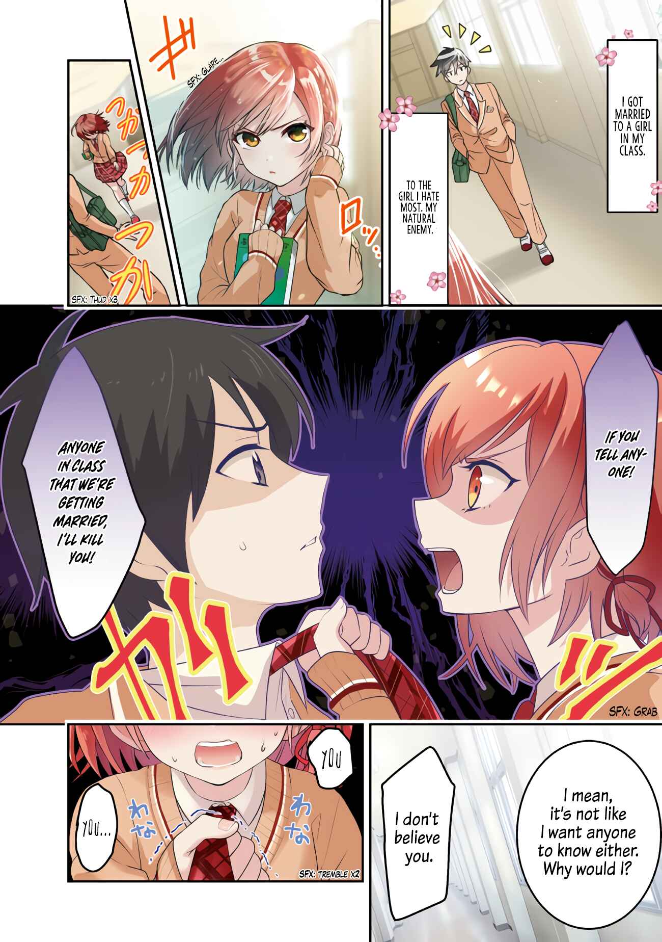 Class no Daikirai na Joshi to Kekkon Suru Koto ni Natta Chapter 3.1 page 0