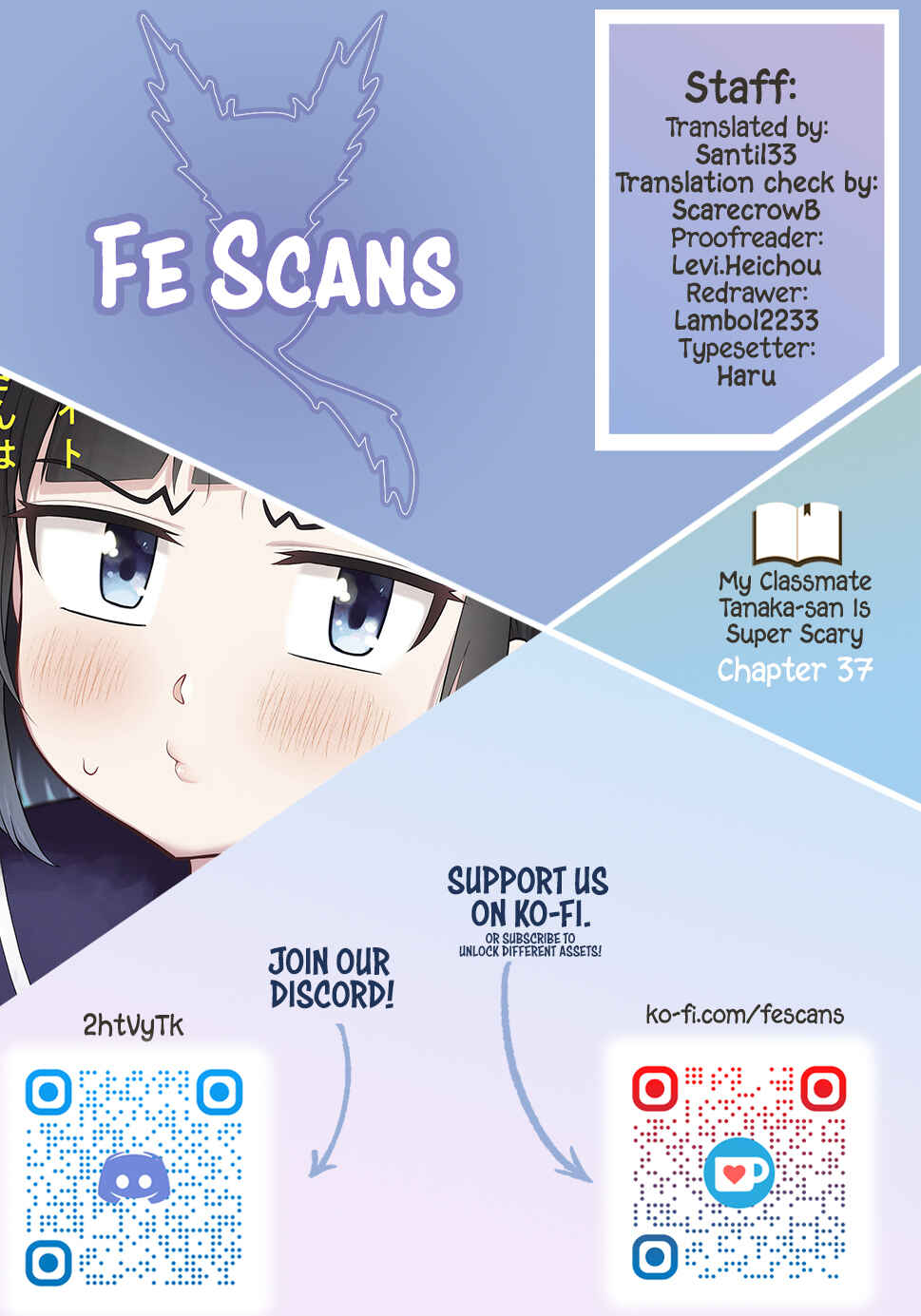 Classmate no Tanaka-san wa Sugoku Kowai Chapter 37 page 0