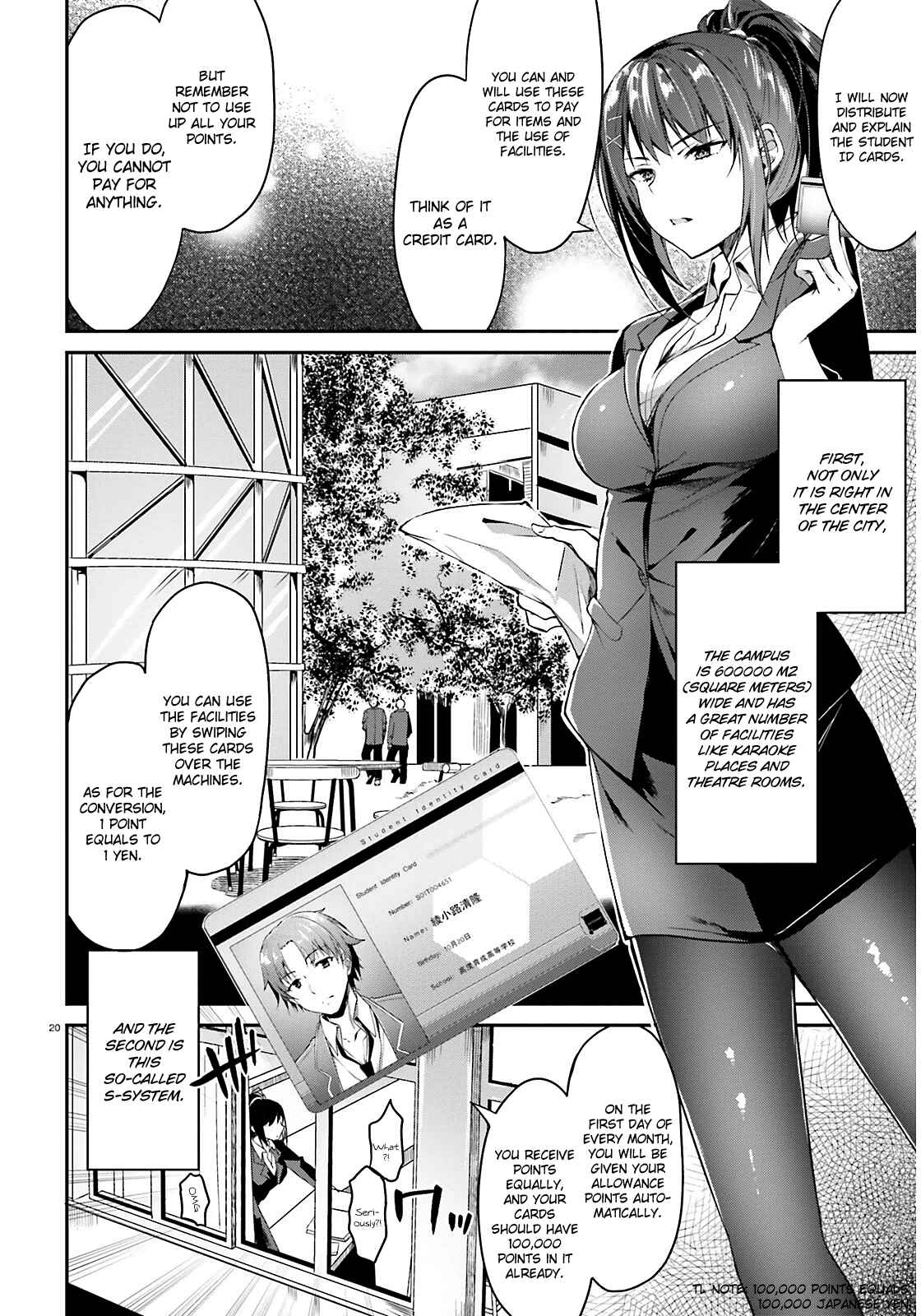 Classroom of the Elite Chapter 1 page 20