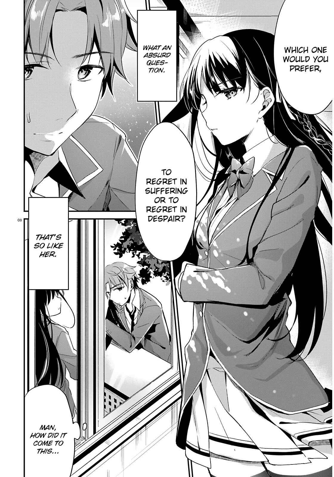Classroom of the Elite Chapter 1 page 8
