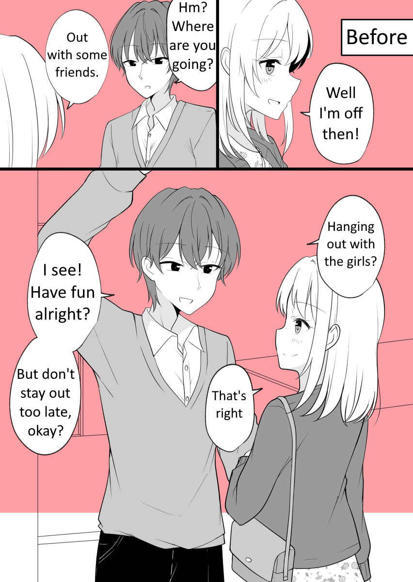Daily Life of a Couple in Which the Boyfriend Became a Girl One Day Chapter 19 page 0
