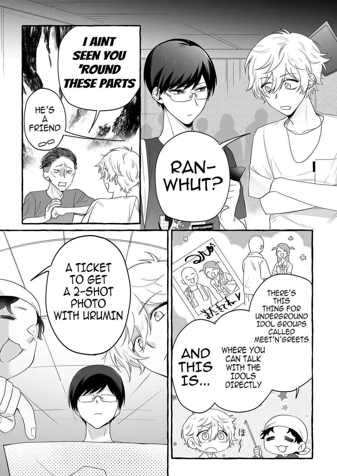 Damedol to Sekai ni Hitori Dake no Fan Chapter 27 page 2