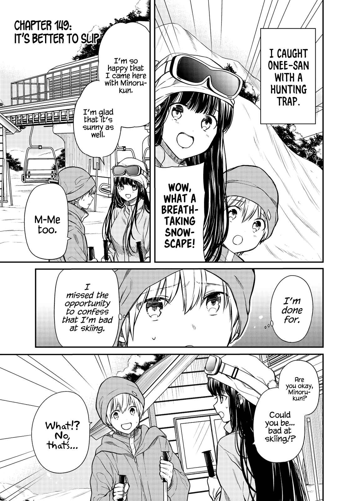 Danshi Koukousei wo Yashinaitai Onee-san no Hanashi Chapter 149 page 1