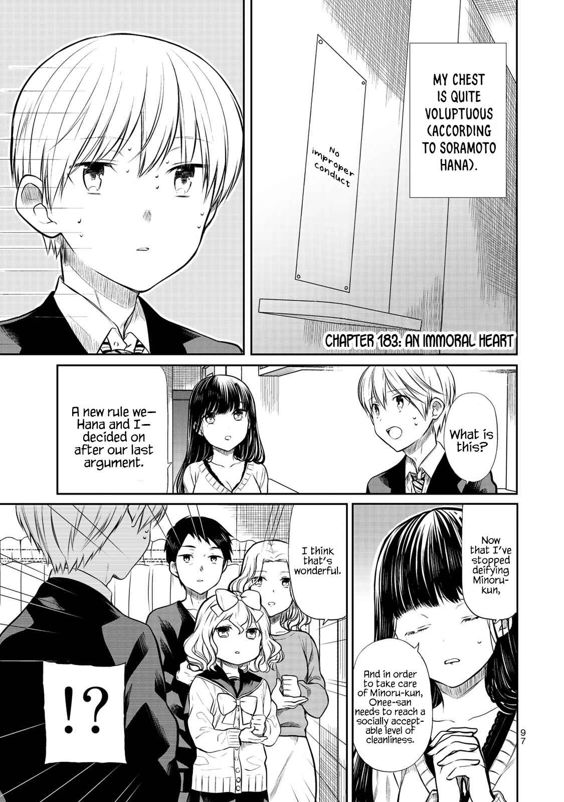 Danshi Koukousei wo Yashinaitai Onee-san no Hanashi Chapter 183 page 1
