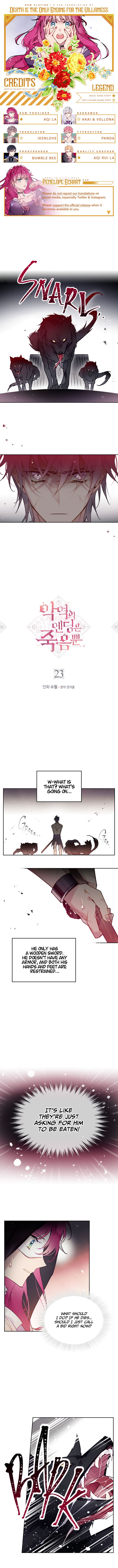 Death Is The Only Ending For The Villainess Chapter 23 page 0