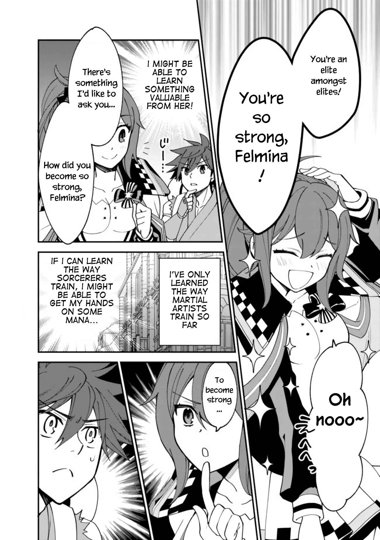 Doryoku Shisugita Sekai Saikyou no Butouka ha, Mahou Sekai wo Yoyuu de Ikinuku. Chapter 3 page 6