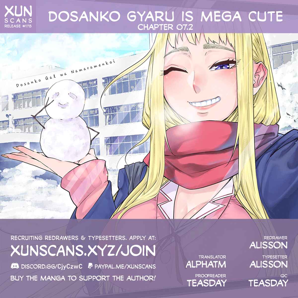 Dosanko Gal wa Namaramenkoi Chapter 7.2 page 0