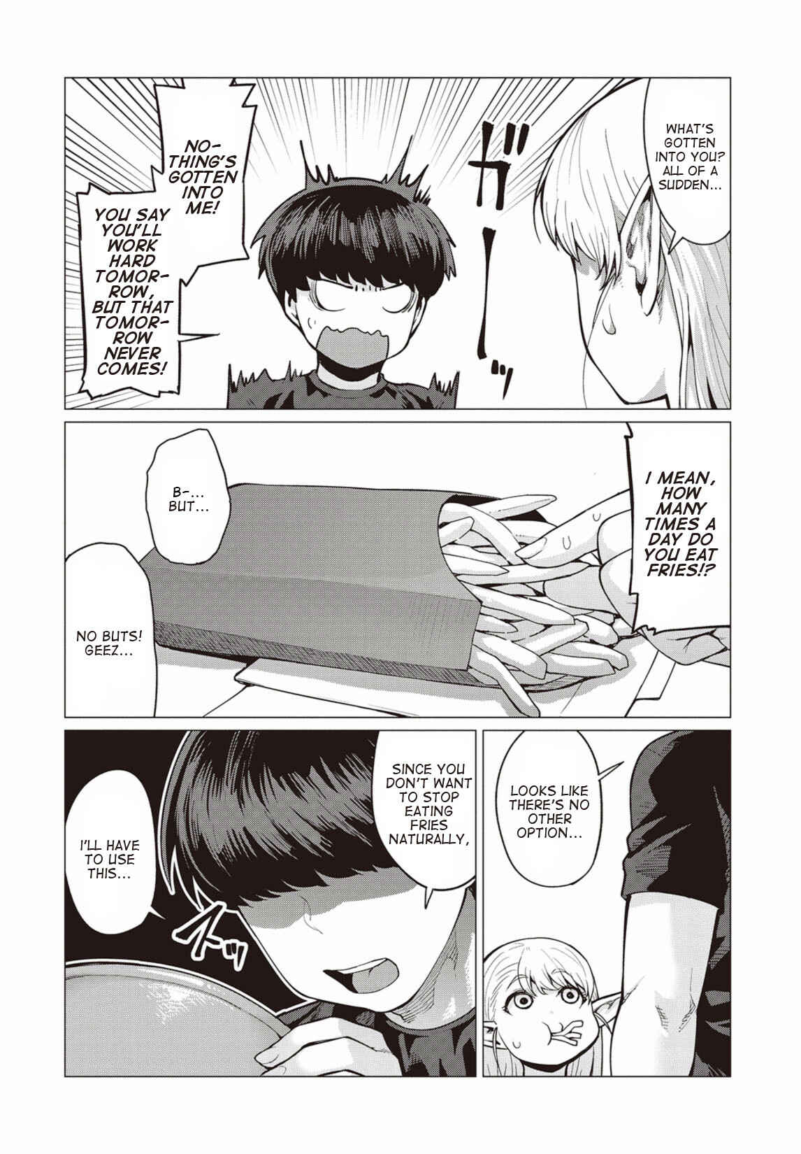 Elf-san wa Yaserarenai Chapter 11 page 12