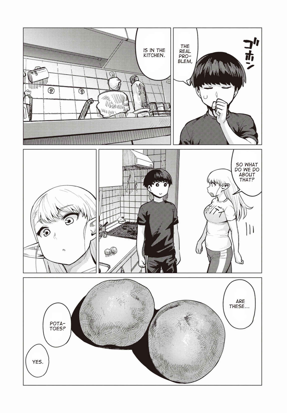 Elf-san wa Yaserarenai Chapter 11 page 16