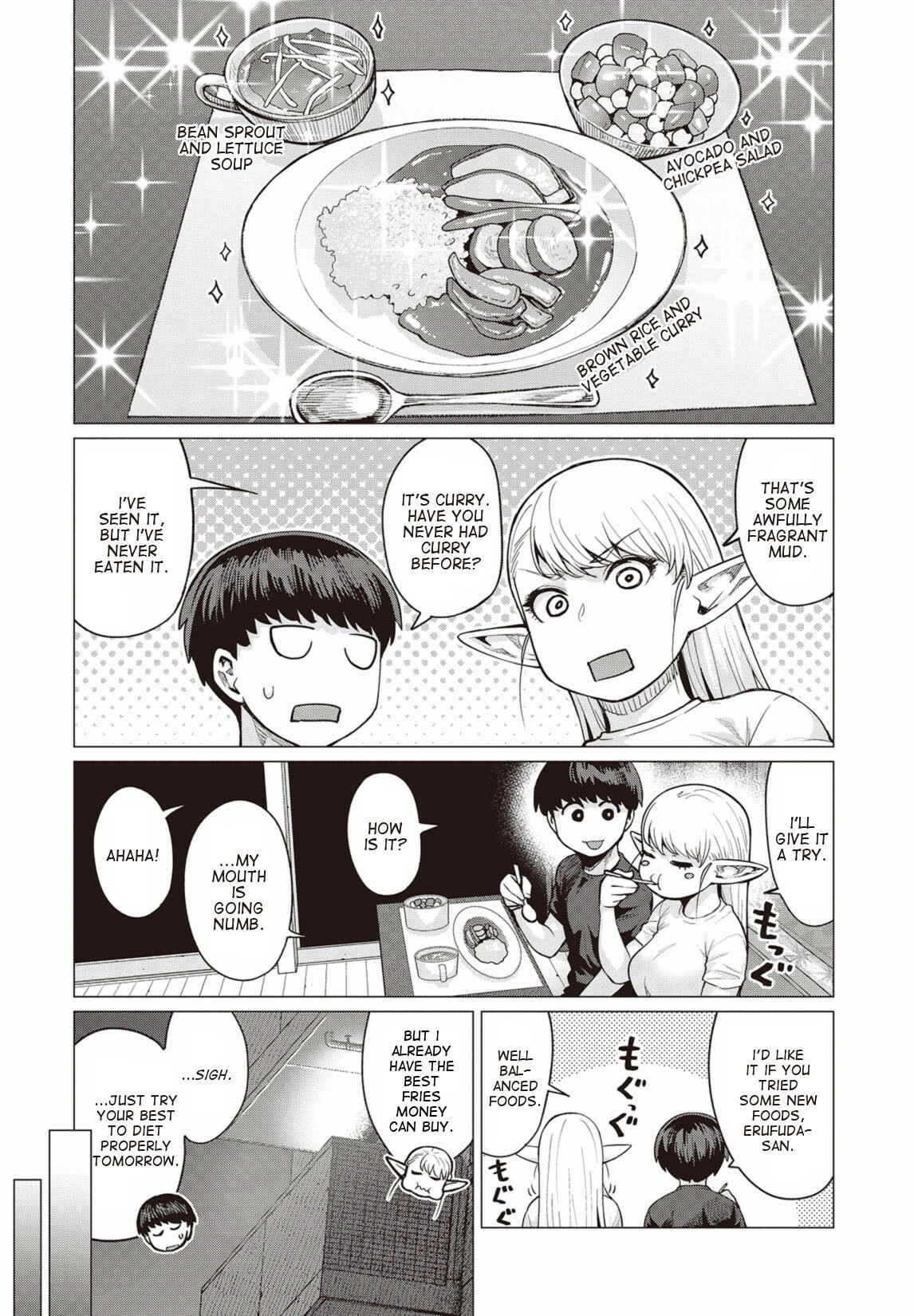 Elf-san wa Yaserarenai Chapter 11 page 8