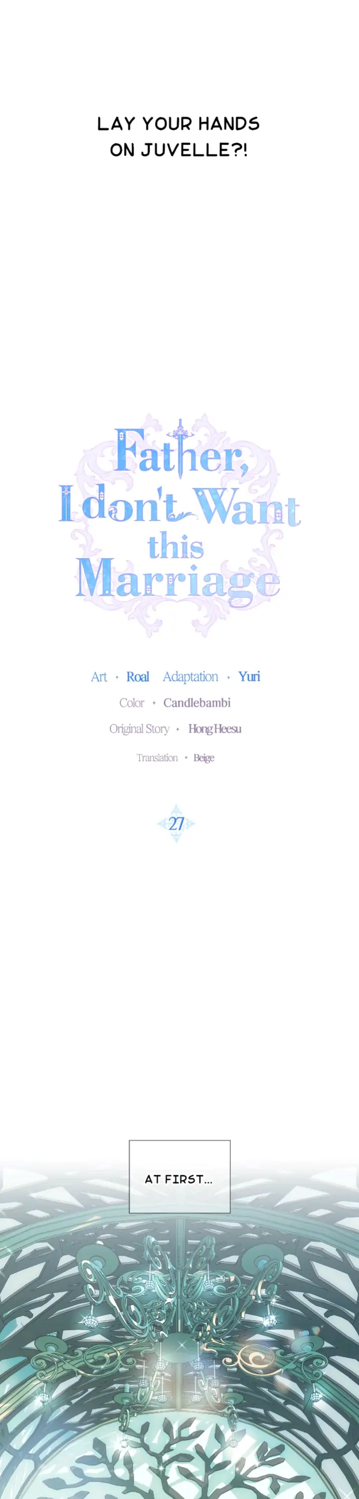 Father, I Don’t Want to Get Married! Chapter 27 page 3
