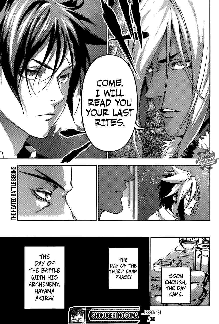 Food Wars!: Shokugeki no Soma Chapter 184 page 18
