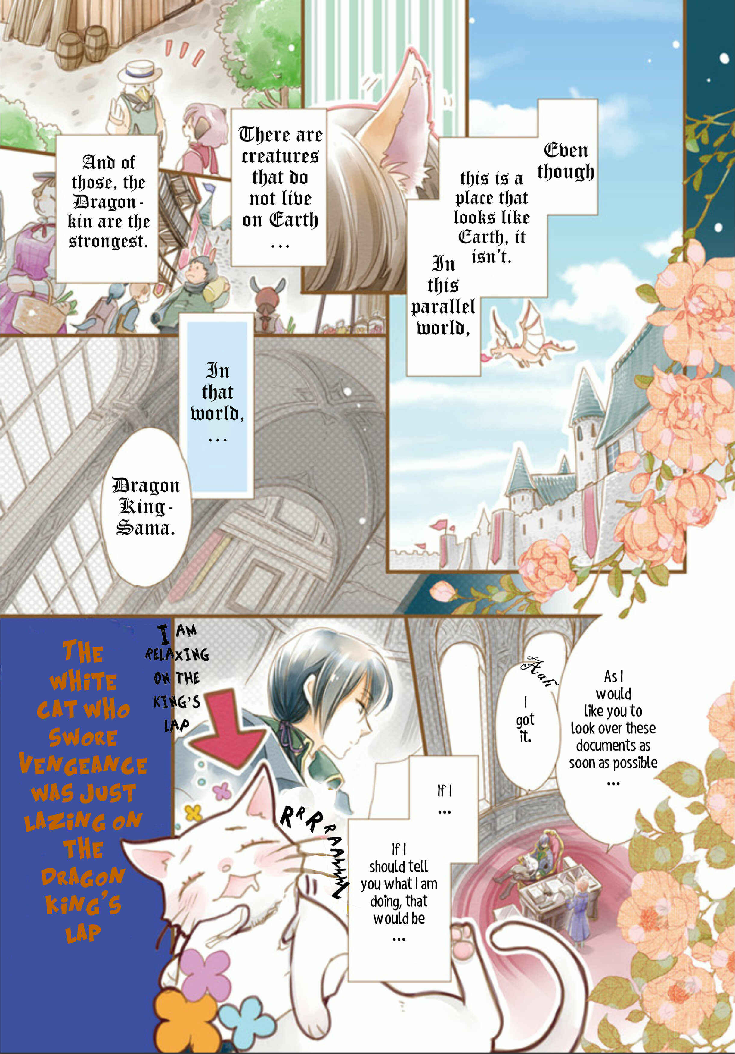 Fukushuu wo Chikatta Shironeko wa Ryuuou no Hiza no Ue de Damin wo Musaboru Chapter 1.1 page 0