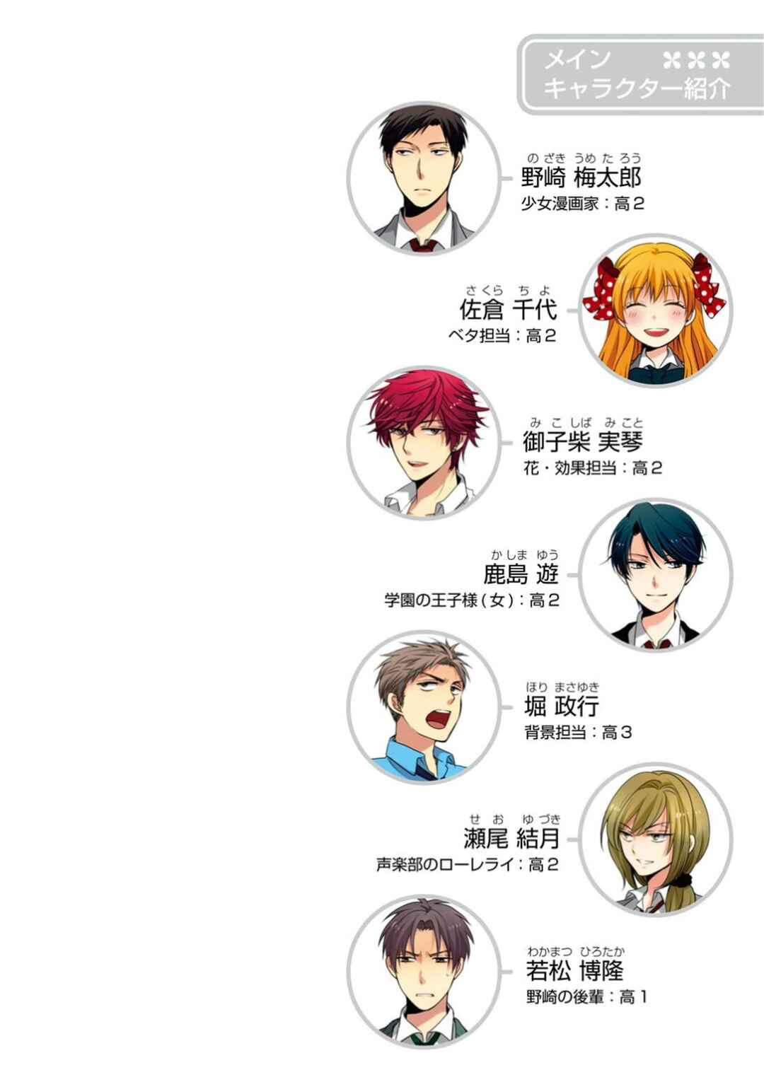 Gekkan Shoujo Nozaki-kun Chapter 60.5 page 1