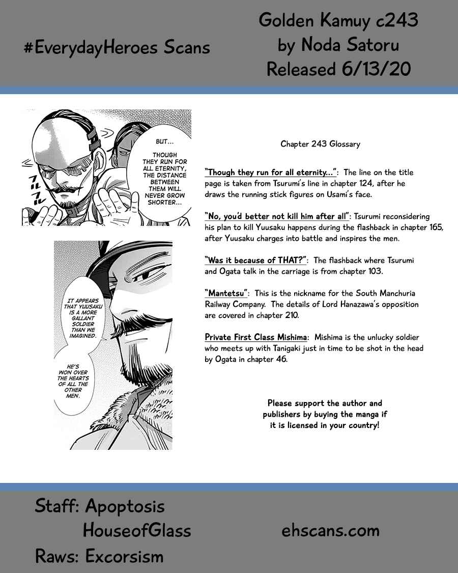 Golden Kamuy Chapter 243 page 18