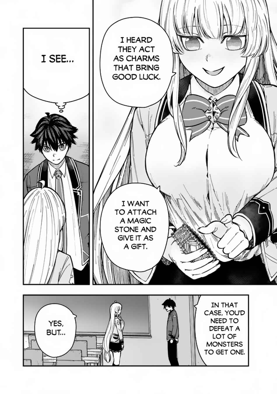 Gomi Ika da to Tsuihousareta Shounin, Jitsu wa Zensei Kenja Desu ~Shijou Saikyou no Kenja, Sekai Saikou Hou no Gakuen ni Kayou~ Chapter 7.2 page 7