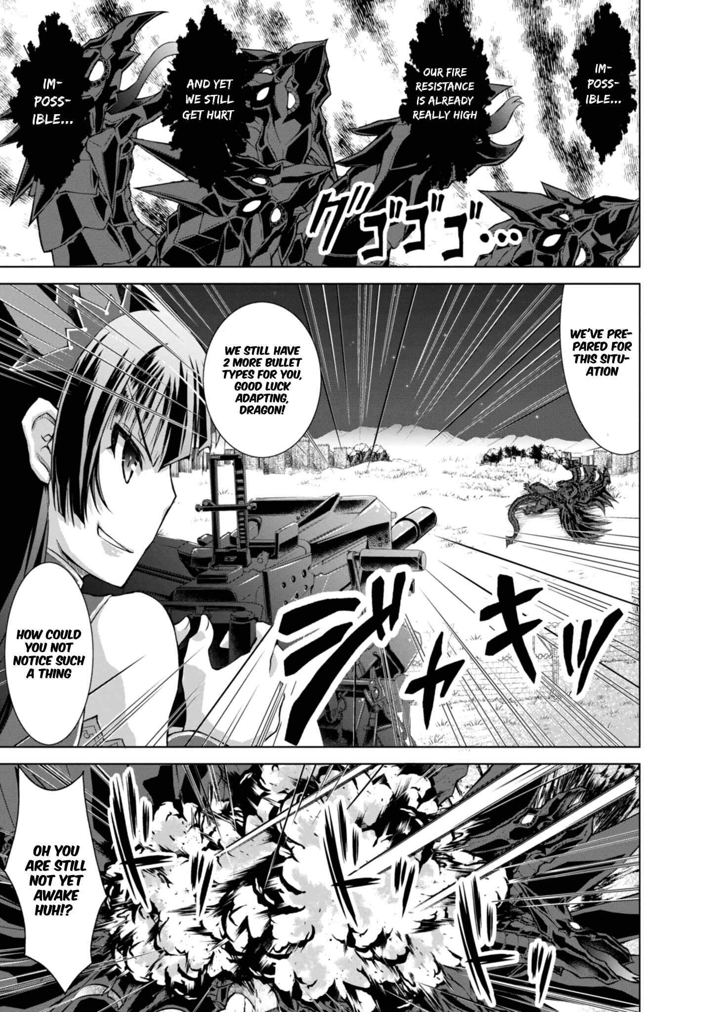Gun-Ota ga Mahou Sekai ni Tensei shitara, Gendai Heiki de Guntai Harem wo Tsukucchaimashita!? Chapter 40 page 27
